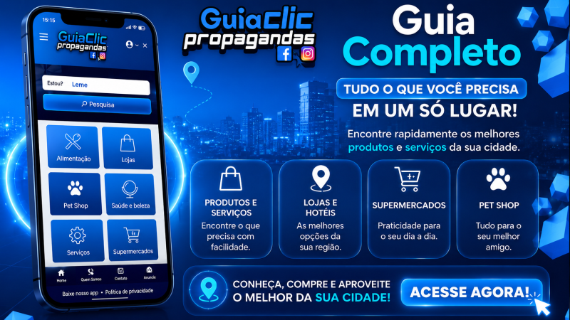 Descubra tudo que sua cidade tem de melhor com o Guia Clic Propagandas de Leme!