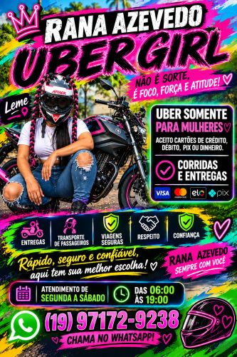 MOTO UBER SOMENTE PARA MULHERES 